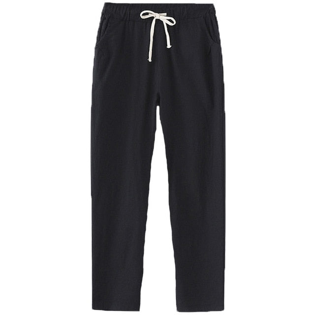 Candy Colors Women Cotton Linen Pants