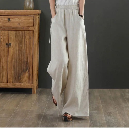 Women Summer Cotton Linen Pants