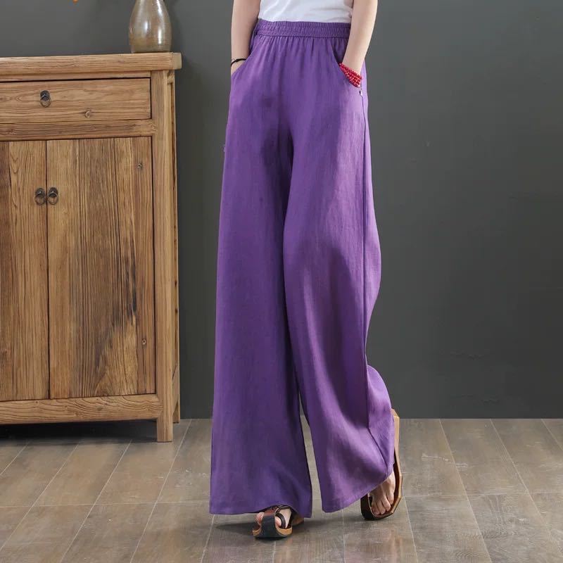 Women Summer Cotton Linen Pants