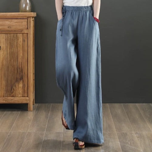 Women Summer Cotton Linen Pants