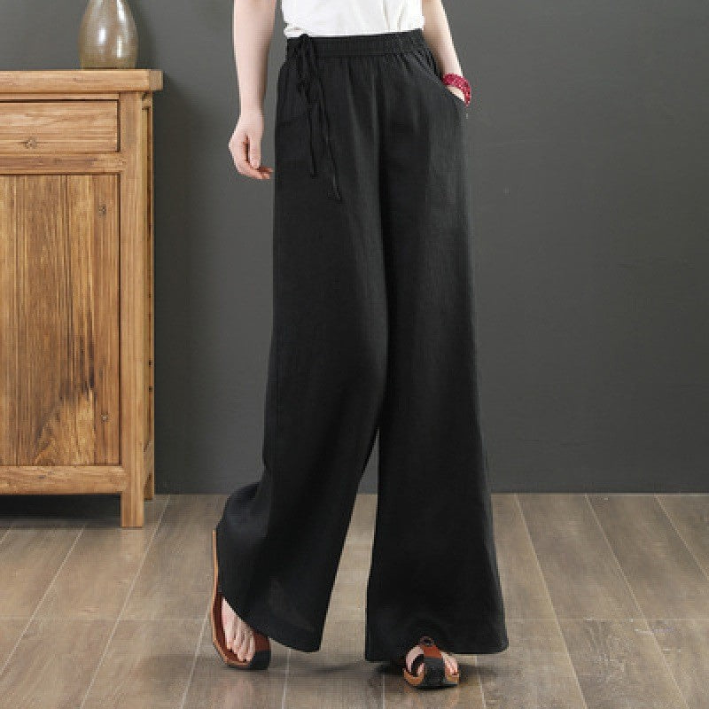 Women Summer Cotton Linen Pants