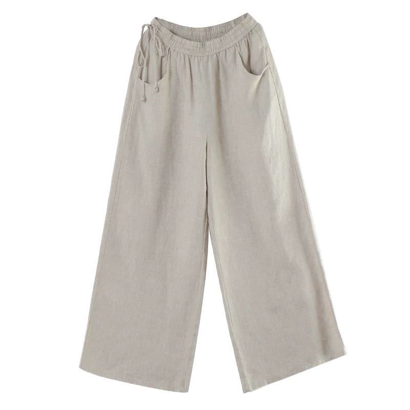 Women Summer Cotton Linen Pants