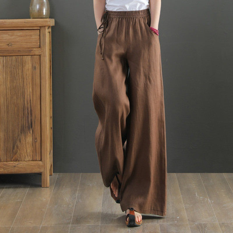 Women Summer Cotton Linen Pants