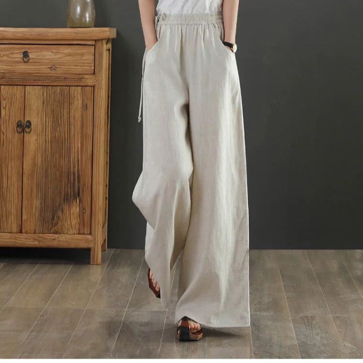 Women Summer Cotton Linen Pants