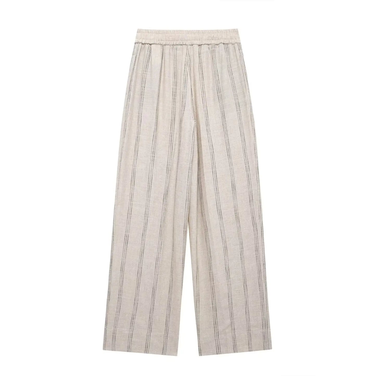 Linen striped suit jacket pants